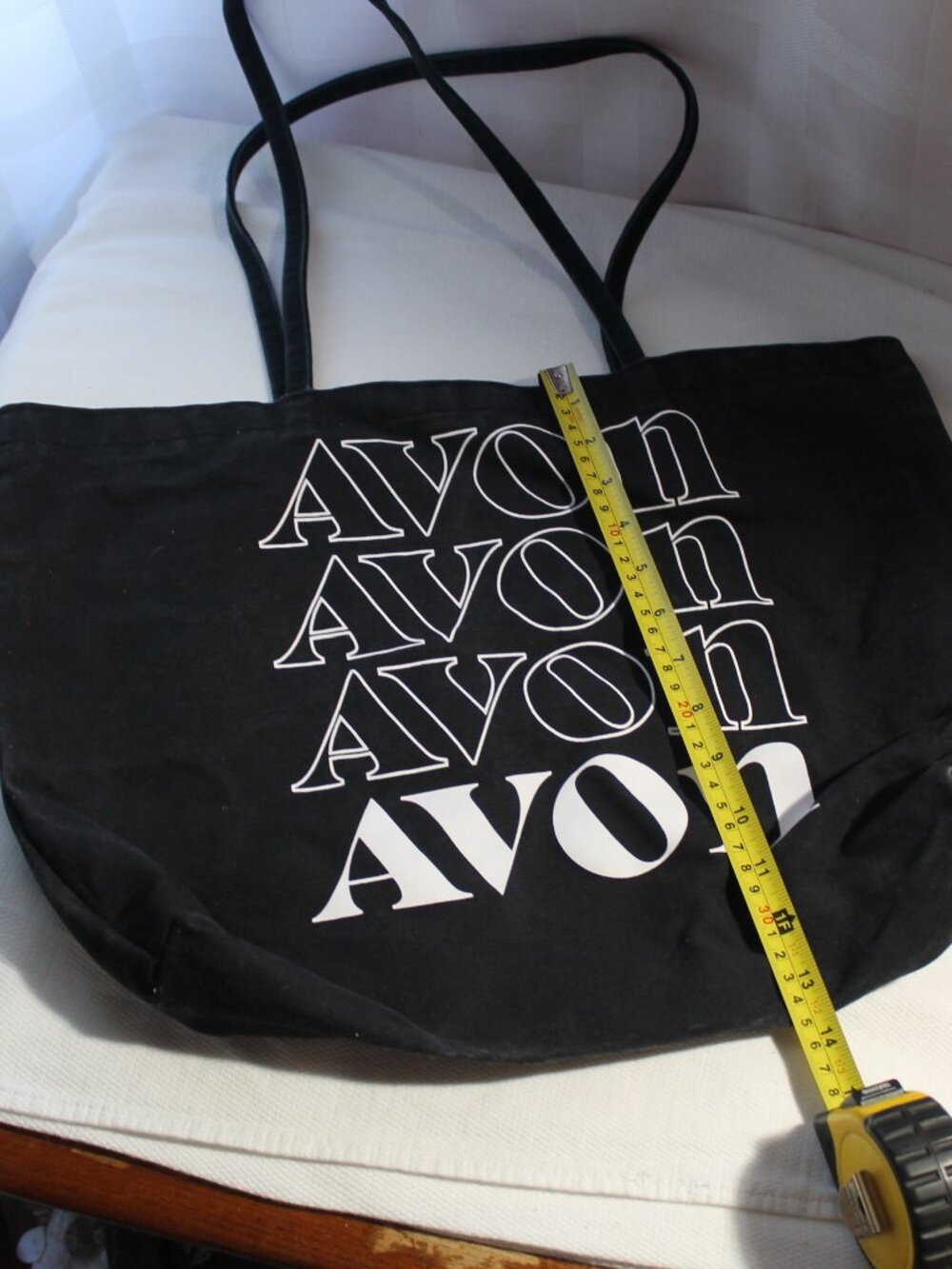 AVON Black Canvas Tote - Picture 4 of 4
